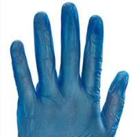 Vinyl Disposable Gloves Powder Free Blue box of 100 REDUCED SHIPPING