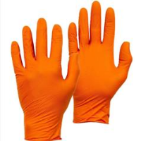 Nitrile Fish Grip Gloves Orange Box of 50 DWGL055