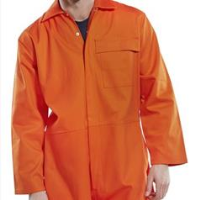 Fire Resistant Boiler Suit Orange sizes 36 - 54 CFRBSOR