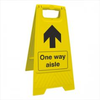 One Way Aisle Floor Stand