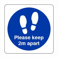 Please Stand Here Sign (Square)