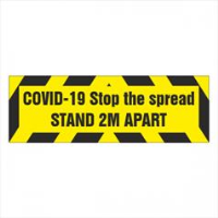 COVID-19 Stop The Spread - Stand 2m Apart Sign