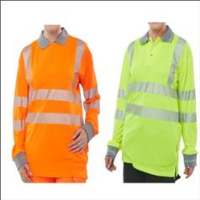 Polo Shirt Executive Long Sleeve Yellow or Railspec Orange BPKEXECLS
