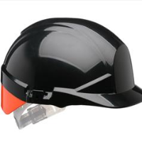 Centurion Reflex Safety Helmet Black with Orange Flash CNS12KHVOA