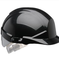 Centurion Reflex Safety Helmet Black with Silver Flash CNS12KSA