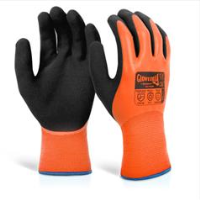 Glovezilla Latex Thermal Glove Orange Pack of 10 GZ105OR