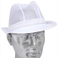 Trilby Hat Disposable White TWS-XL