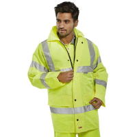 4 In 1 Hi Vis Traffic Jacket & Bodywarmer Yellow sizes S - 5XL TJFSSY