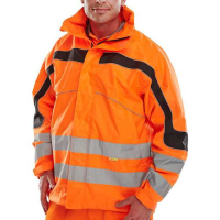 Eton Breathable Hi Vis Waterproof Jacket Orange ET46OR