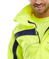 Eton Breathable Hi Vis Waterproof Jacket Yellow ET45SY