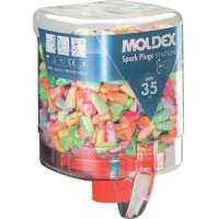Moldex 7850 Spark Plug Dispenser with 500 pairs Moldex Spark Plugs & Wall Mount