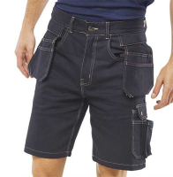 Grantham Multi-Pocket Shorts Navy GMPSN