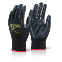 Nite Star Nitrile Palm Coated Gloves NSGBL
