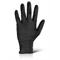 Nitrile Disposable Gloves Powder Free Black 10 boxes of 100 NDGPF50BL