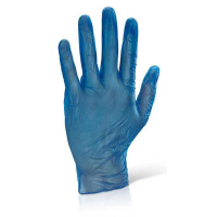 Vinyl Disposable Gloves Powder Free Blue 10 boxes of 100 VDGPFB