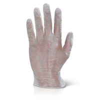 Vinyl Disposable Gloves Powder Free Clear 10 boxes of 100 VDGPF