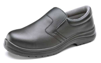 Micro Fibre Safety Slip-On Shoe Black or White CF83