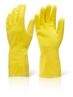 Household Heavyweight Rubber Gloves Yellow HHHW