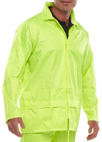 Hi Vis Nylon B-Dri Waterproof Jacket Yellow NBDJSY
