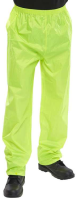 Hi Vis Nylon B-Dri Waterproof Trousers Yellow NBDTSY