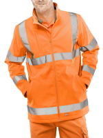 Hi Vis Soft Shell Windproof Jacket Orange or Yellow SS20471