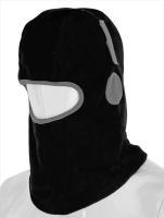 Balaclava Thinsulate Lined Black with Hook and Loop THBVCBL
