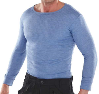 Thermal Vest Long Sleeve Blue or White THVLS