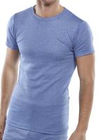 Thermal Vest Short Sleeve Blue or White THVSS