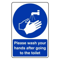 Please Wash Your Hands After Going to the Toilet