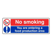 No Smoking - You Are Entering a Food Production Area