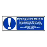 Mincing/Mixing Machine (Safety Instructions)
