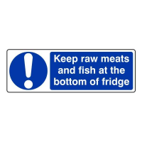 Keep Raw Meats and Fish at the Bottom of the Fridge