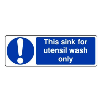 This Sink For Utensil Wash Only