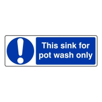 This Sink For Pot Wash Only