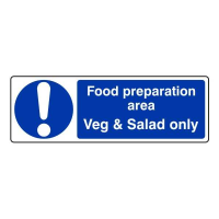Food Preparation Area - Veg & Salad Only
