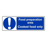 Food Preparation Area - Cooked Food Only