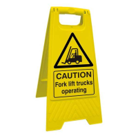 CAUTION - Fork Lift Trucks Operating