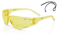 Yellow wrap around safety specs high performance ZZ0090Y