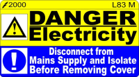 L083 M - Danger Electricity ( 3 Colour )
