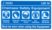 L092 M - Wear Chainsaw Safety Equipment