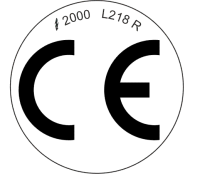 L218 R - 38mm Round CE Label (100)