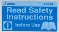 L068 M - Read Safety Instructions before use (Medium)