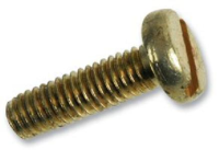 4mm x 16mm PAN Slot Brass Machine Screw (50)