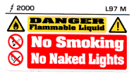 L097 M - Flammable Liquid, N/S, etc (3 Colour)