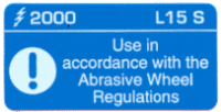 L015 S - Use in acc with Abras. Wheel Regs x 100