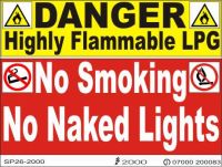SP26-LPG(R) Danger Flammable