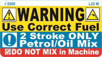 L032 M - 2 Stroke Petrol Only (Medium) (100)