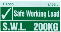 L102 L - Safe Working Load 200Kg