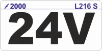 L216 S - 24V Label (100)