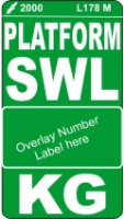 L178 M - Platform SWL Label x 100